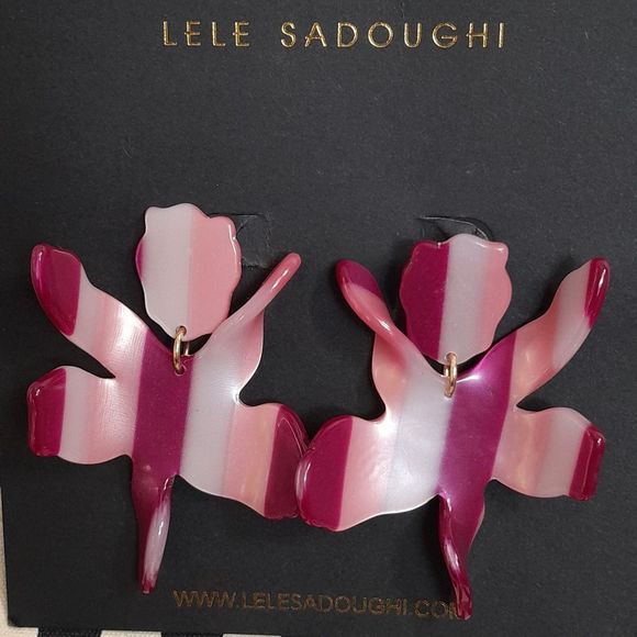 Lele Sadoughi Striped Earrings - Picture 2 of 4